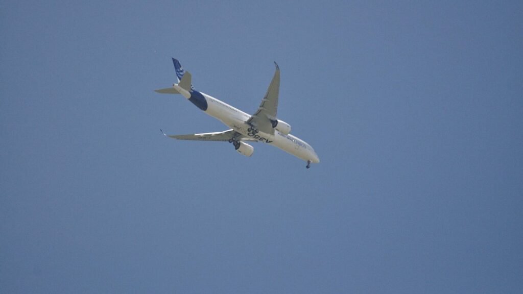 Airbus A350 twin-engine long-haul airliner in flight, EDTO operations